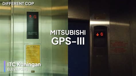 Mitsubishi Gps Iii Elevators Itc Kuningan Jakarta Youtube