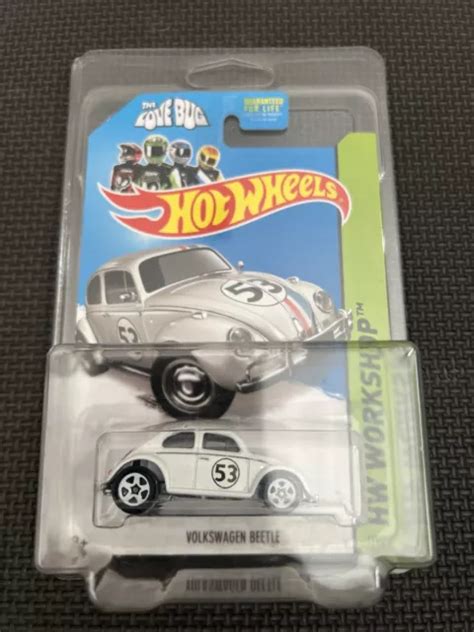 Hot Wheels Disneys Volkswagen Vw Beetle Pearl White Herbie Love Bug Movie Picclick Uk