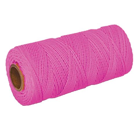 Continental Western Nylon Braided Mason Twine X Ft Neon Pink