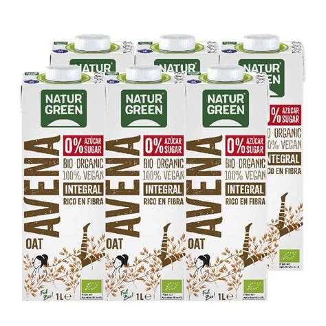 Bebida De Avena Integral Azucar Bio X L Naturgreen Mercado Eco