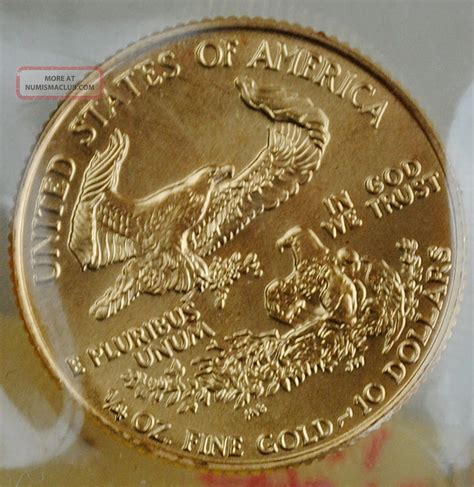 1991 American Gold Eagle 14 Oz 99 999 Pure Gold Coin Bullion 10