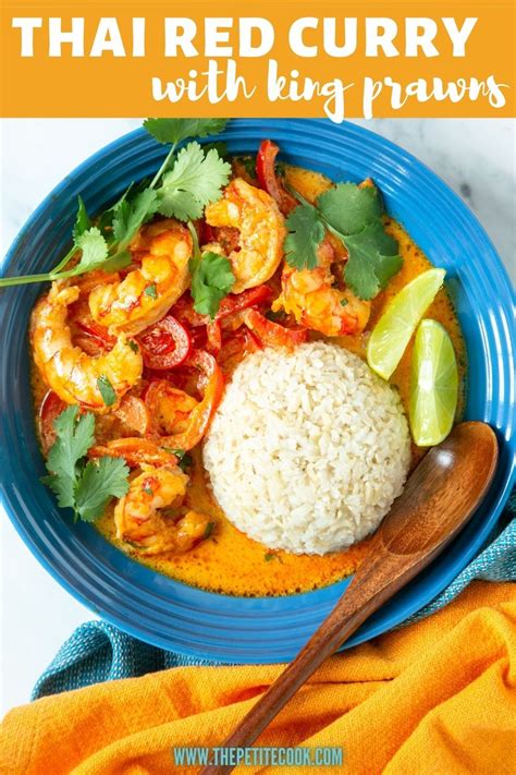 Thai Red Prawn Curry Easy Rice Recipes Prawn Curry Prawn Dishes