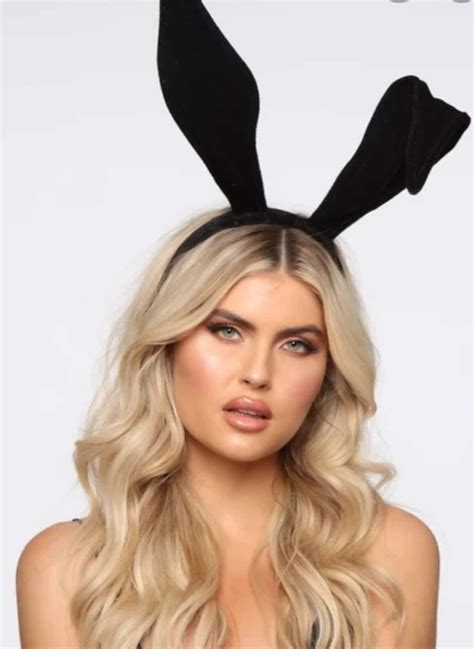 Cute Playboy Playmate Black Velvet Bunny Ears Etsy