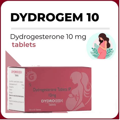 Dydrogesterone 10 Mg Tablets DYDROGEM 10