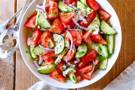 Tomato Cucumber Salad Recipe – Healthy Salad Recipe — Eatwell101