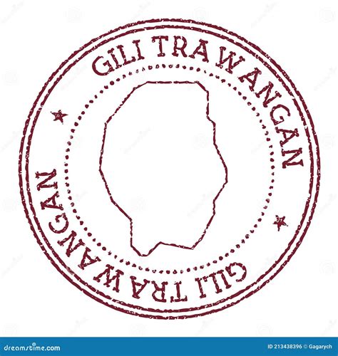 Gili Trawangan Map. Vector Illustration | CartoonDealer.com #111019564