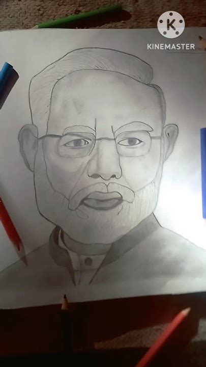 Narendra Modi Ji Ki Drawing 🥰😱🙏 Shortfeed Drawing Art Viral Youtube