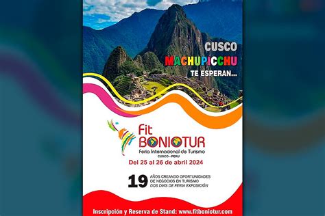 Feria Internacional De Turismo De Cusco “fitboniotur 2024” Se Realizará