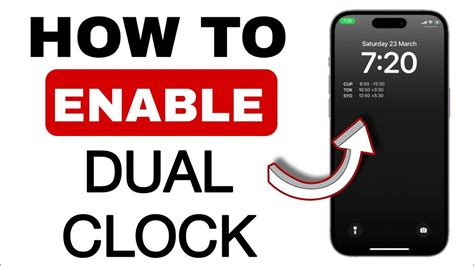 How To Enable Dual Clock On Any IPhone Lockscreen IOS 17 Step By Step