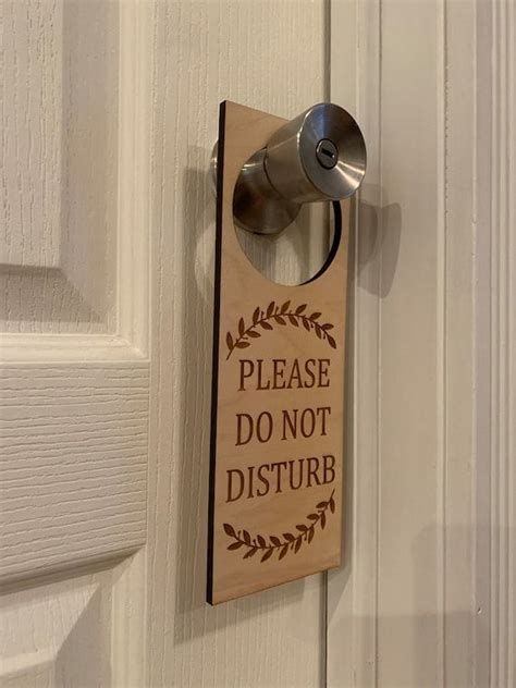 Do Not Disturb Door Sign Personalized Door Hanger Sign Custom Door Sign