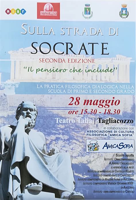 SECONDA EDIZIONE SULLA STRADA DI SOCRATE IL PENSIERO CHE INCLUDE