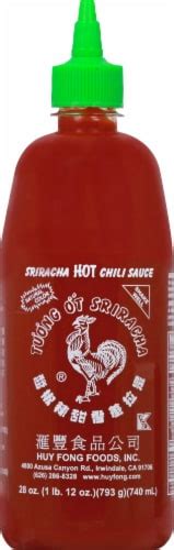 Huy Fong Sriracha Hot Chili Sauce 28 Oz Kroger