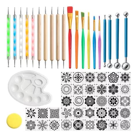 Mandala Dotting Tools Suministros De Arte Plantillas De Pu Cuotas