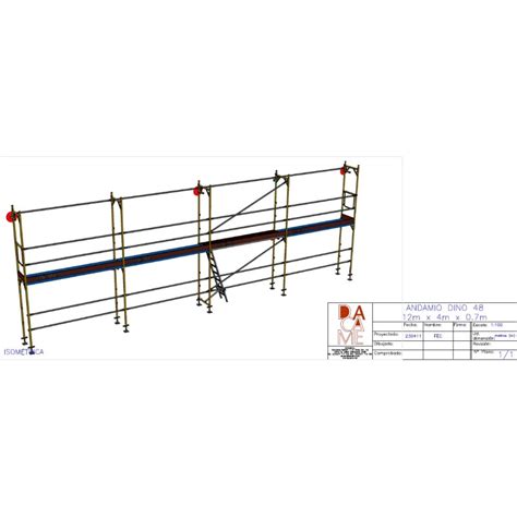 Andamios Europeos Homologados Andamio Dino 48 12m Fachada
