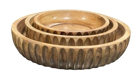 Set Of Mango Wood Bowl At Rs Set Wooden Bowl In Gurgaon Id