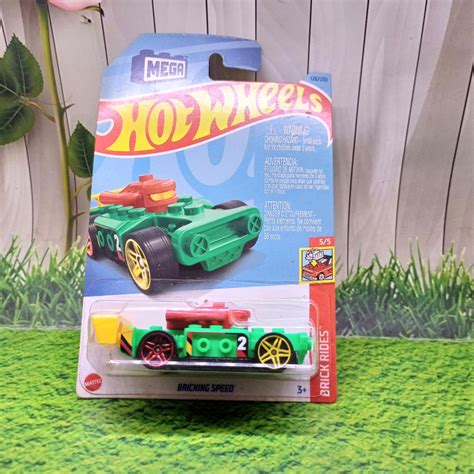 Hot Wheels Bricking Speed Hijau Original Toys Collectibles Mainan Di Carousell
