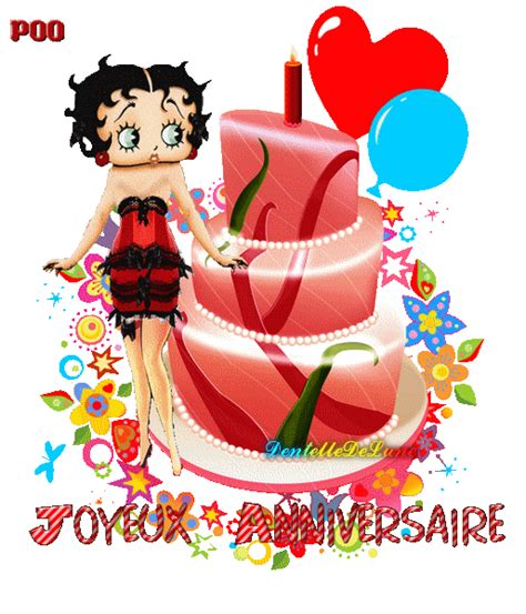 joyeux anniversaire humour avec betty boop les gifs animés de