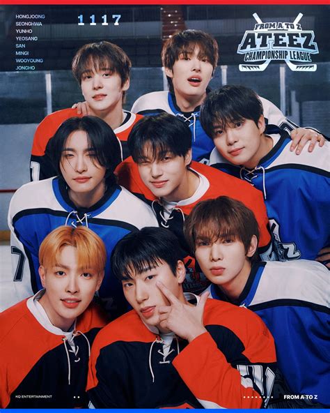 Ateez Transforms Into Ice Hockey Player