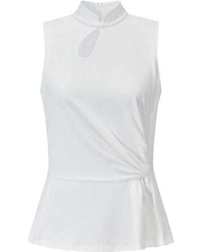 White Shanghai Tang Clothing For Women Lyst