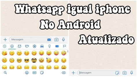 Whatsapp Igual Iphone No Android Atualizado YouTube