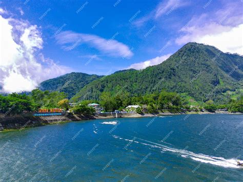 Premium Photo Aerial View Of Telaga Sarangan Or Lake Sarangan Magetan