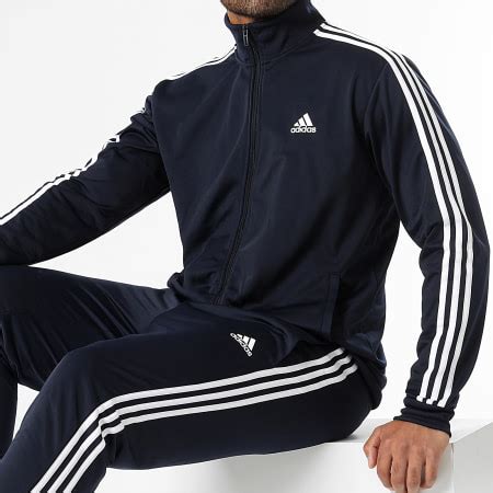 Adidas Sportswear Ensemble De Survetement A Bandes HZ2220 Bleu Marine