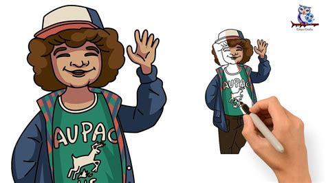 How To Draw Dustin From Stranger Things Step By Step Youtube