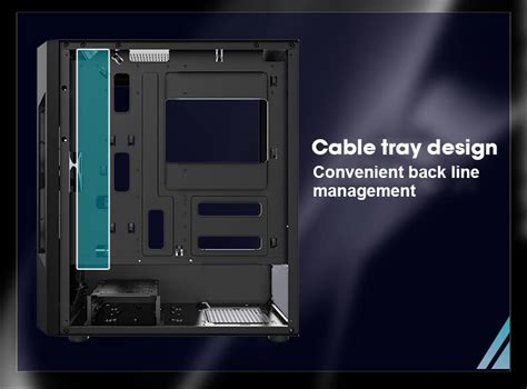 Inplay Atx Pc Case Gaming Computer Chassis Desktop Cpu Casing With Tempered Glass Fan Meteor 01