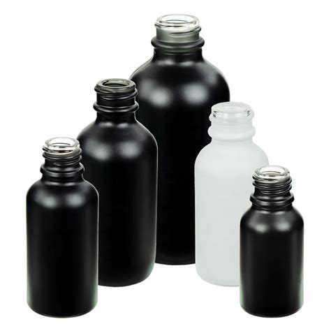 120ml Matte Black E Liquid Boston Round Glass Bottle With 22 400 Neck 4 Oz Glass Bottle Matte