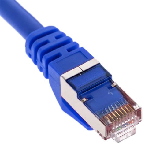 Ethernet Network Cable LAN FTP RJ45 Cat 6a Blue 5m Cablematic