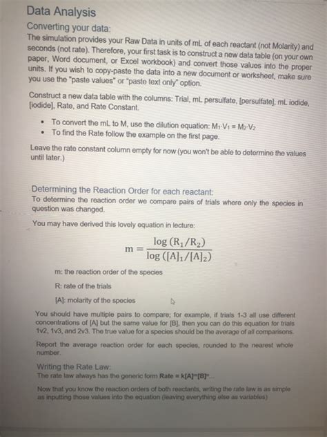 Chemical Kinetics Simulation Overview The Iodine Chegg