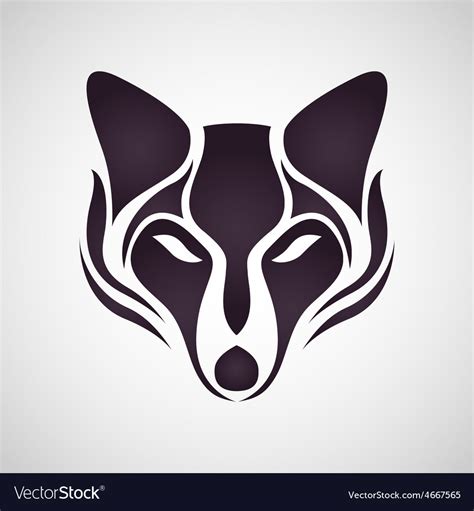 Fox logo Royalty Free Vector Image - VectorStock