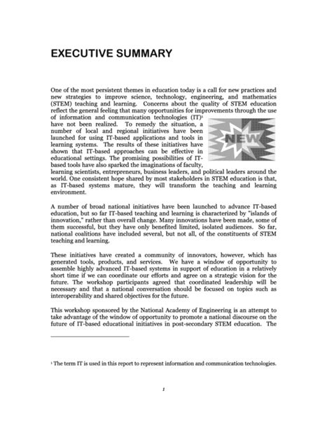 Executive Summary Information Technology It Based Educational