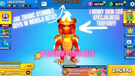 JAK USTAWIĆ BETĘ STUMBLE GUYS I NOWY SKIN COŚ SPECJALNEGO YouTube