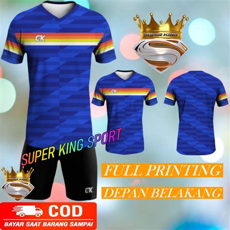 Jual SUPER KING SPORT COD Baju Olahraga Full Printing Badminton