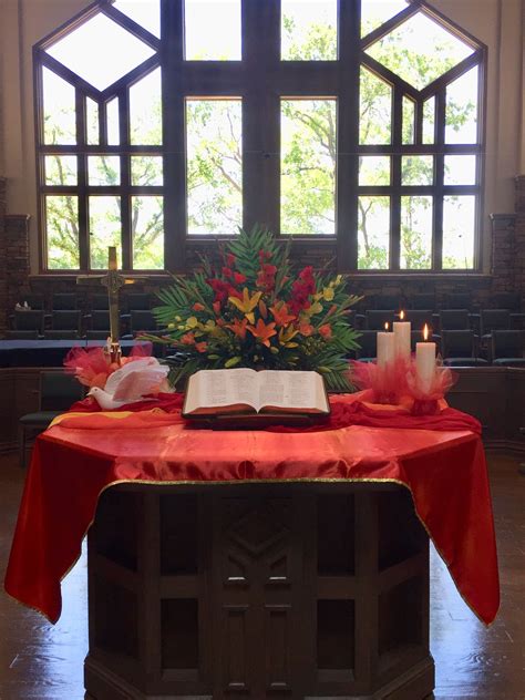 Keller UMC Pentecost Umc Pentecost Altars Table Decorations