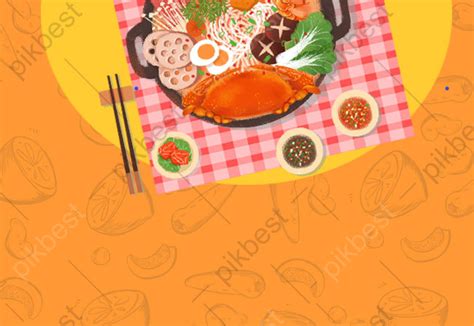 Drawing Hot Pot Gourmet Poster Background Backgrounds Psd Free Download Pikbest