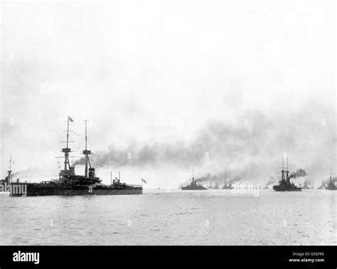 World War One British Royal Navy Combined Fleet Of The British Navy