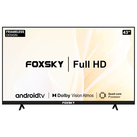 Buy Foxsky FS VS 108 Cm 43 Inch Full HD LED Smart Android TV 2021