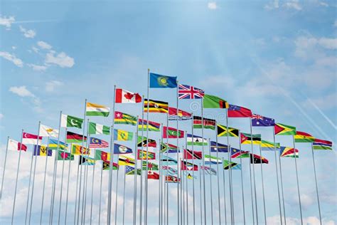 The Flags of the Commonwealth of Nations Stock Photo - Image of country, kingdom: 255827376