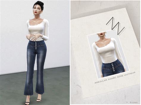 The Sims Resource IRREGULAR AGARIC EDGE KNITWEAR