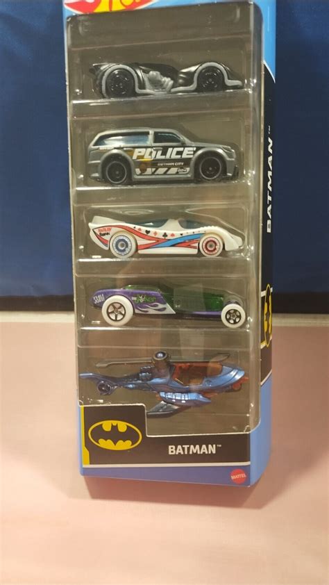 Hot Wheels Batman Pack Batmobile Batcopter Boom Box Hi Roller Power Pistons EBay
