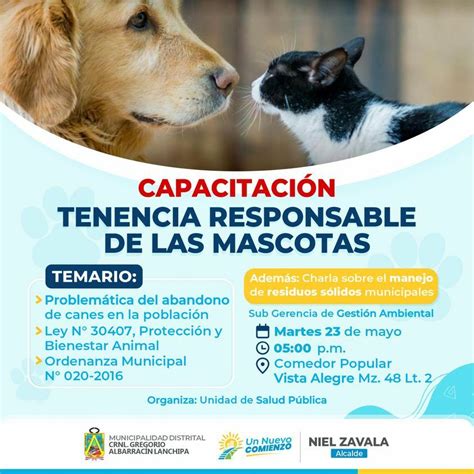 Capacitaci N Tenencia Responsable De Las Mascotas Campa As