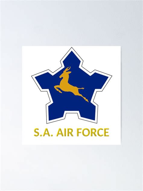 South African Air Force Poster For Sale By Hello Green Redbubble