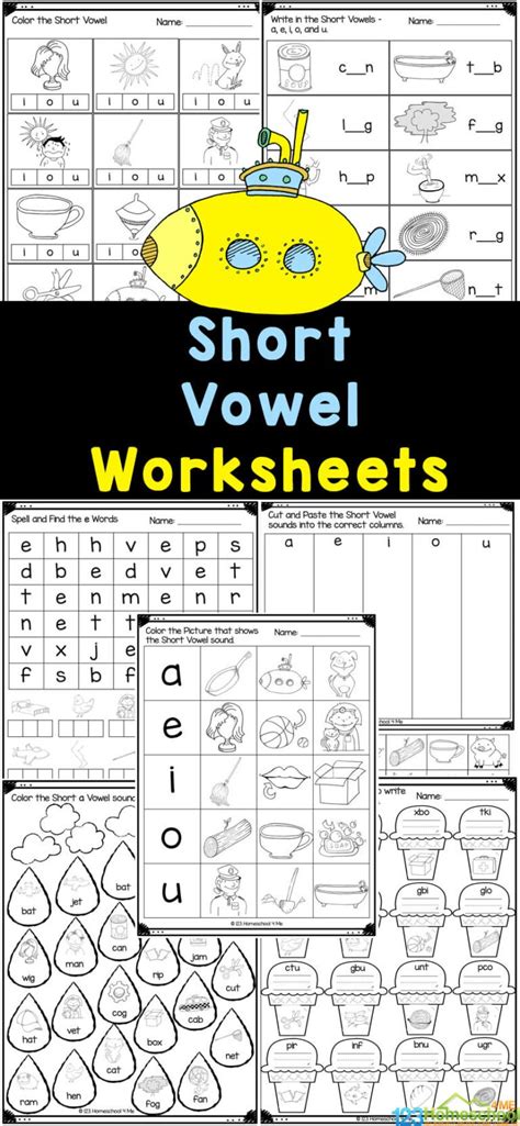 Free Printable Short O Cvc Words Cut And Paste Worksheets