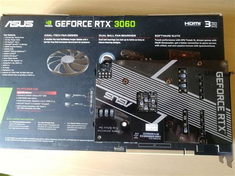 Видеокарта Asus Geforce Rtx 3060 Phoenix V2 12g — купить в интернет магазине ОНЛАЙН ТРЕЙД РУ