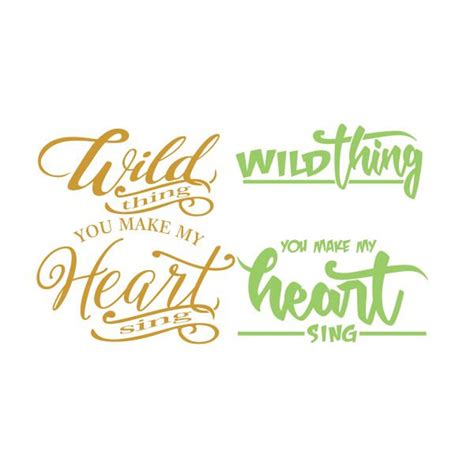 Wild Thing You Make My Heart Sing Cuttable Design Svg Png Dxf Etsy