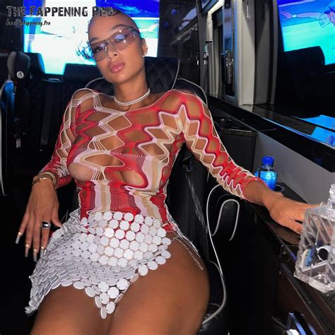 Draya Michele Exposed Tits In See Through 4 Photos The Fappening
