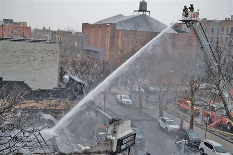 Video Shows Firefighters Caught In A Violent Blast As Five Alarm Fire