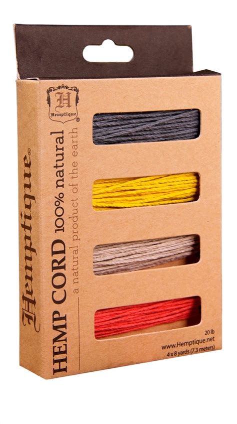 Hemptique Mm Hemp Cord Pack Mini Spools Eco Friendly Sustainable